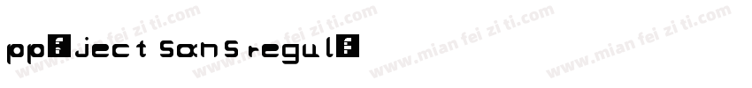 pp0b ject sans regul字体转换